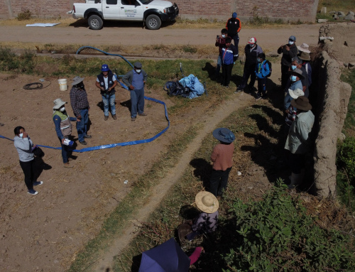 Capacitación en Operación y Mantenimiento del sistema de riego, en la comunidad de Mallco Rancho
